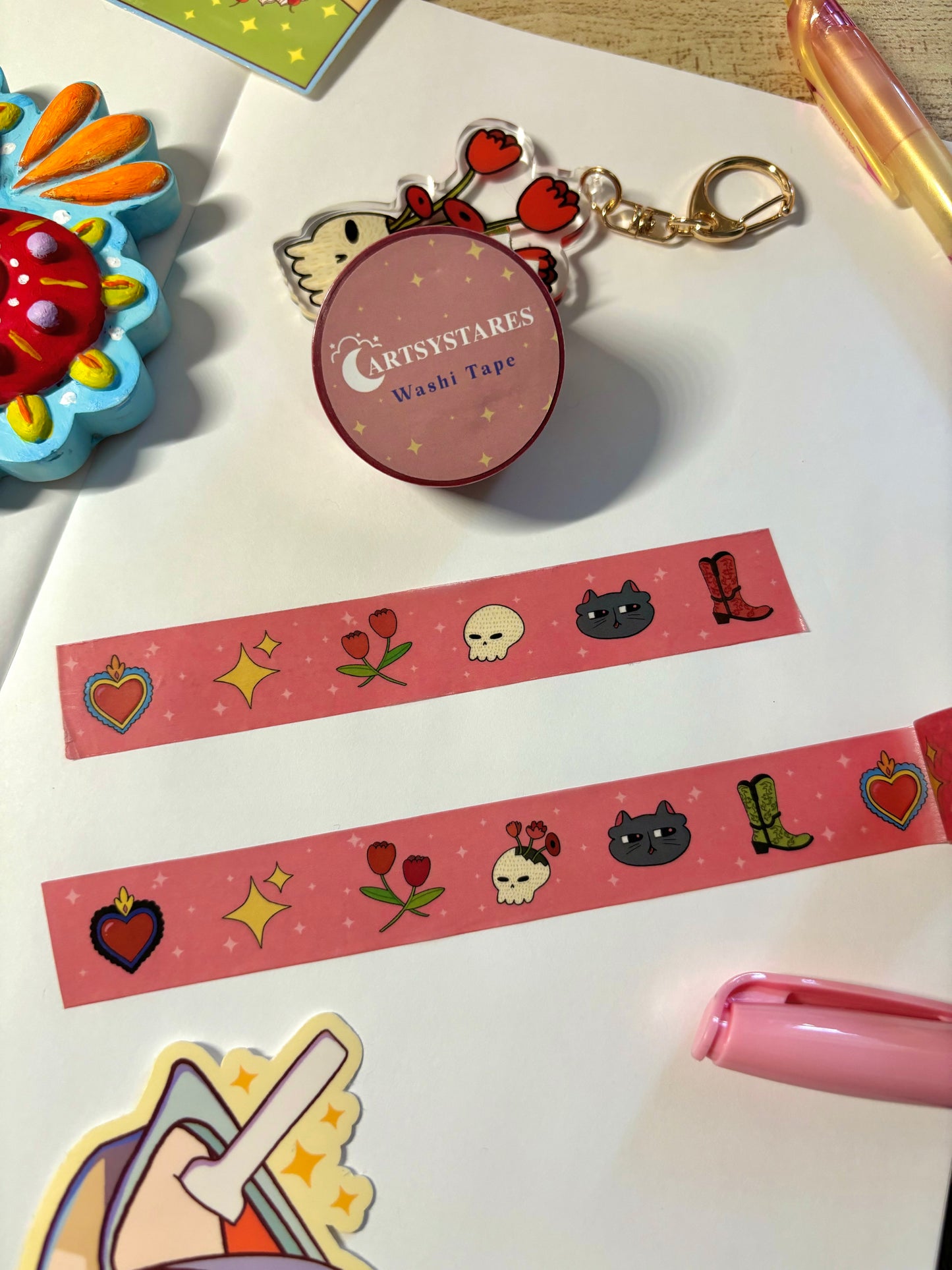 ARTSYSTARES Charms Washi Tape