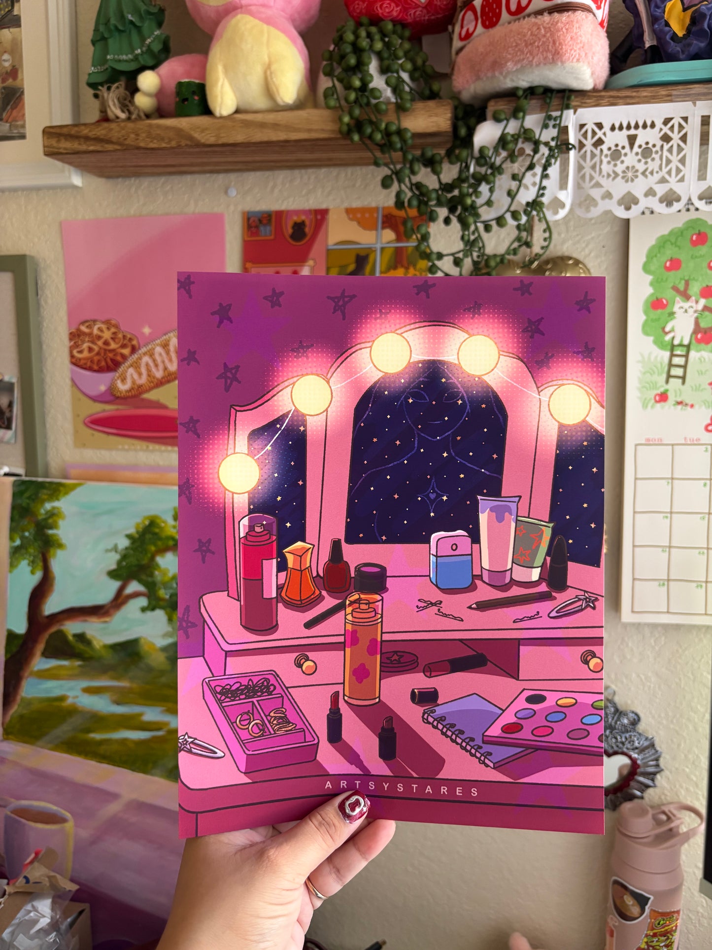Within My Rose Colored Outlook Print