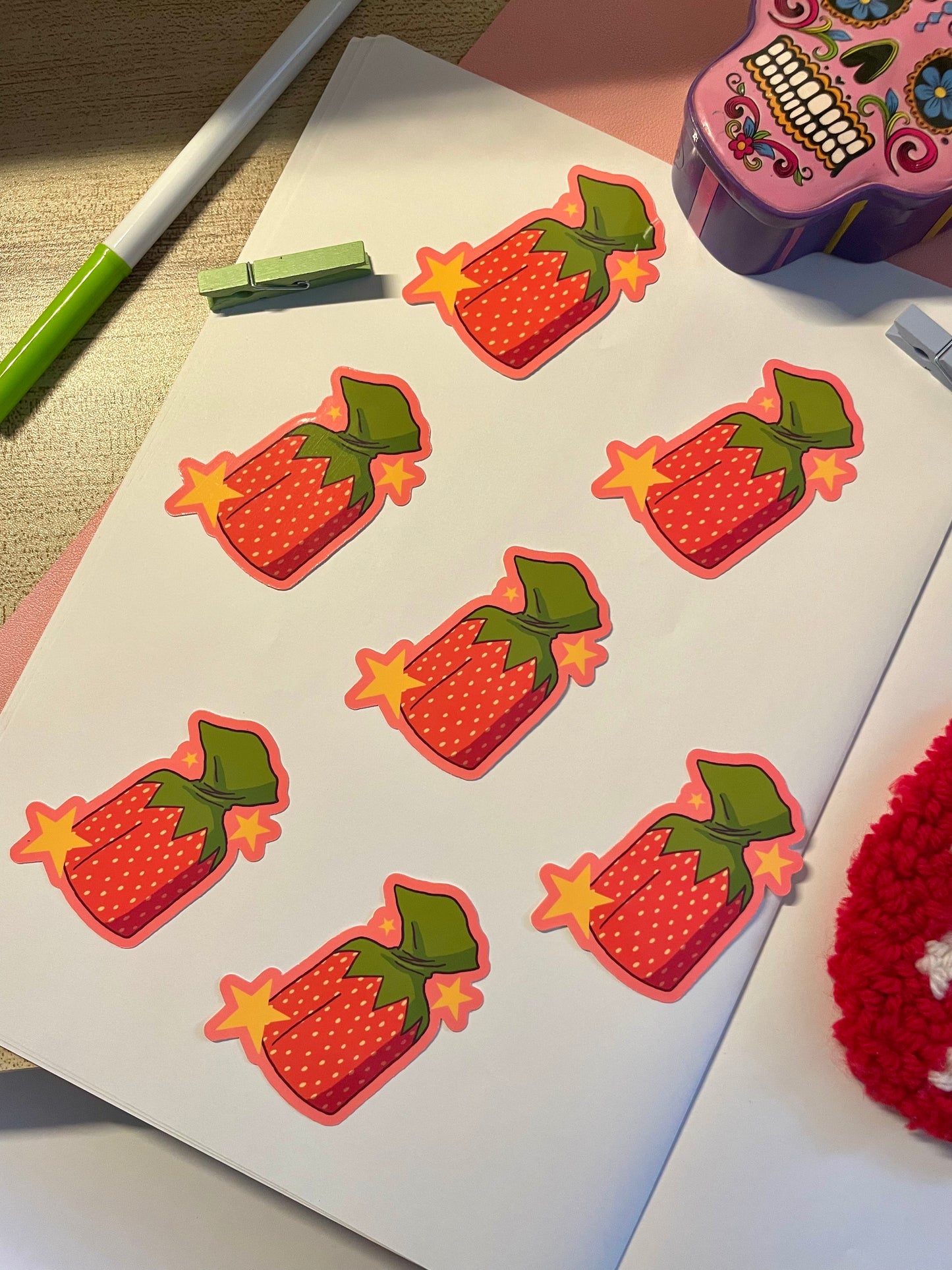 Strawberry Candy Sticker