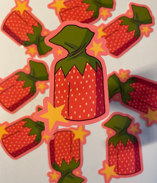 Strawberry Candy Sticker