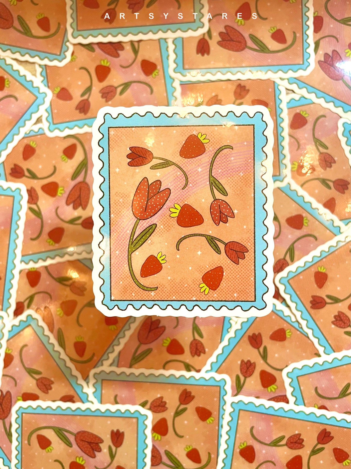 Tulip Strawberry Stamp