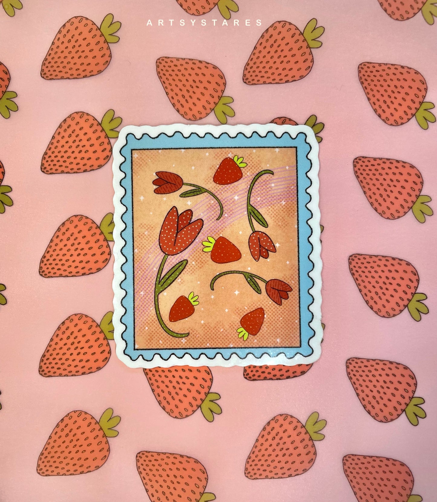 Tulip Strawberry Stamp