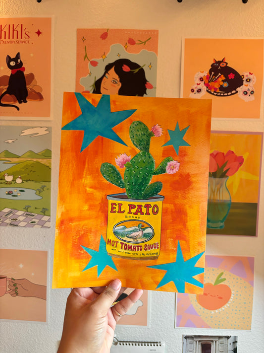El Pato y Nopal Art Print