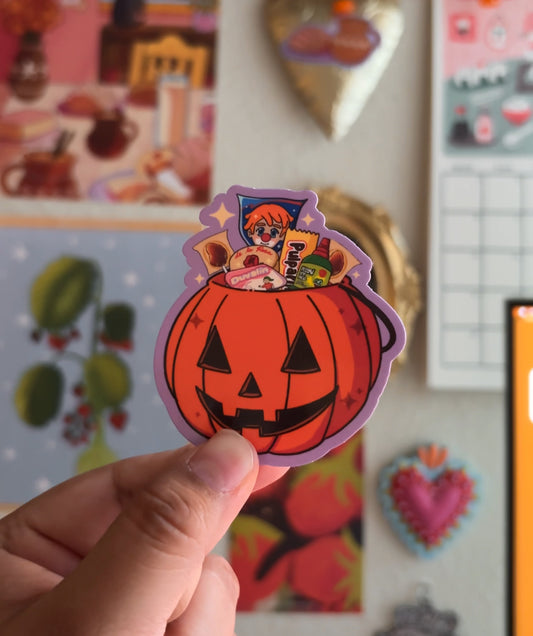 Trick or Treat Mexican Candy Sticker