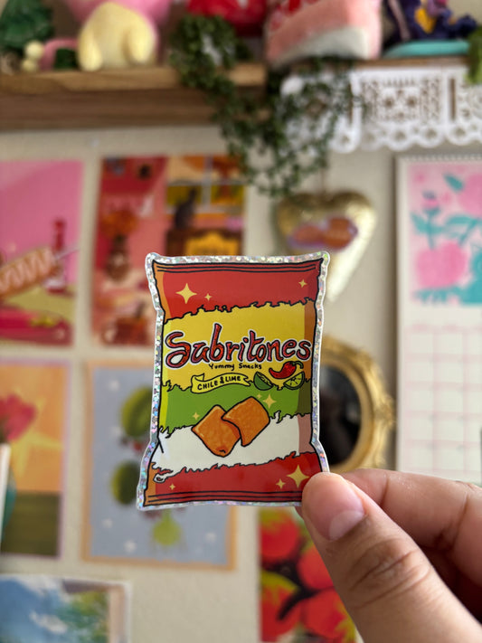 Sabritoneees Glitter Sticker