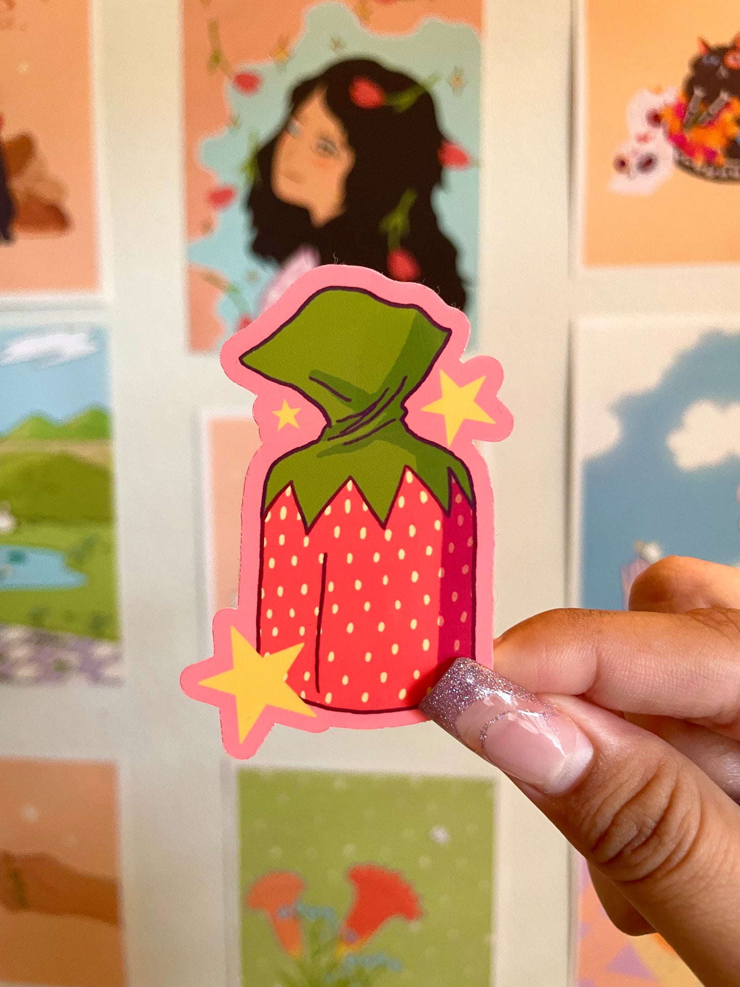 Strawberry Candy Sticker