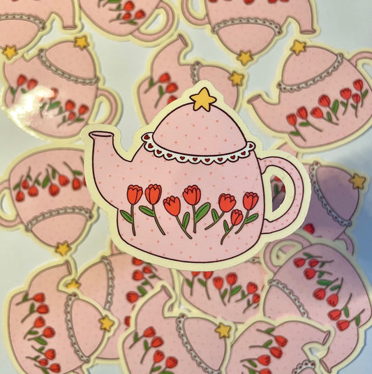 Tulip Teapot Sticker