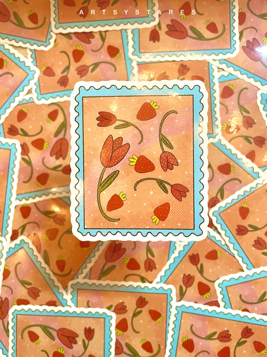 Tulip Strawberry Stamp